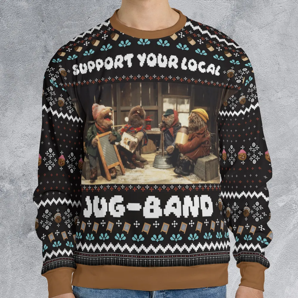 Support Your Local Band Ugly Christmas Sweatshirt - 1