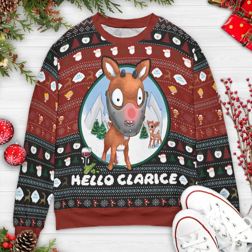 Rudolph Hannibal Ugly Christmas Sweatshirt - 3
