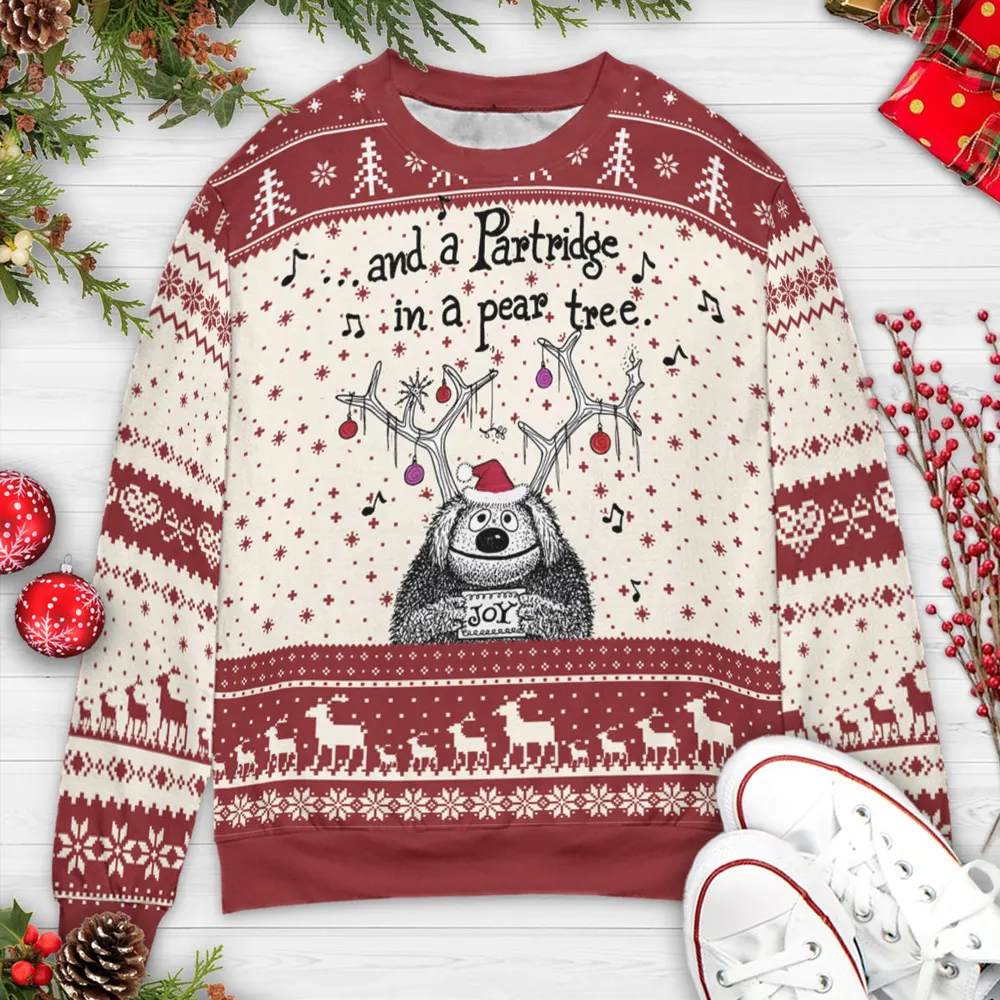 Rowlf Ugly Christmas Sweatshirt - 3