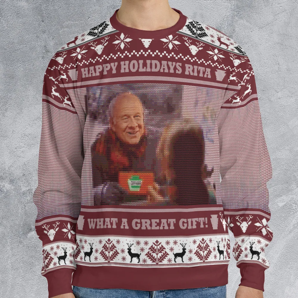 Happy Holidays Rita Ugly Christmas Sweatshirt - 1