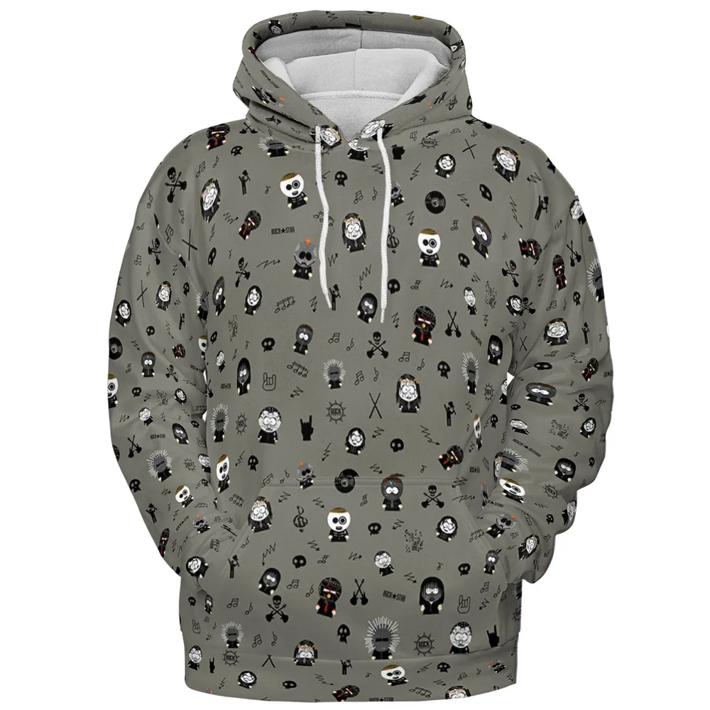 Southpark and Rock Band Crossover Full Print Hoodie - 3