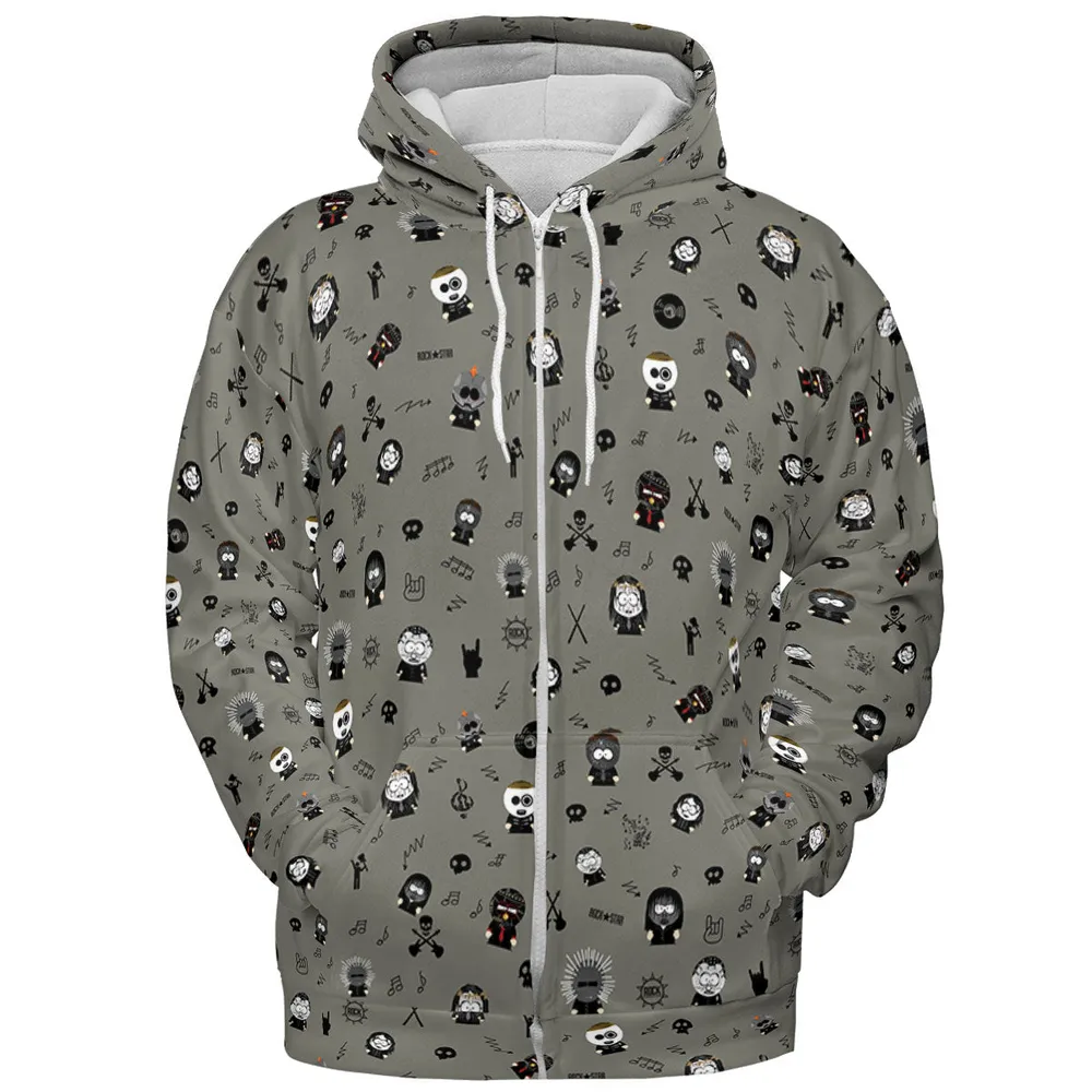 Southpark and Rock Band Crossover Full Print Hoodie - 4