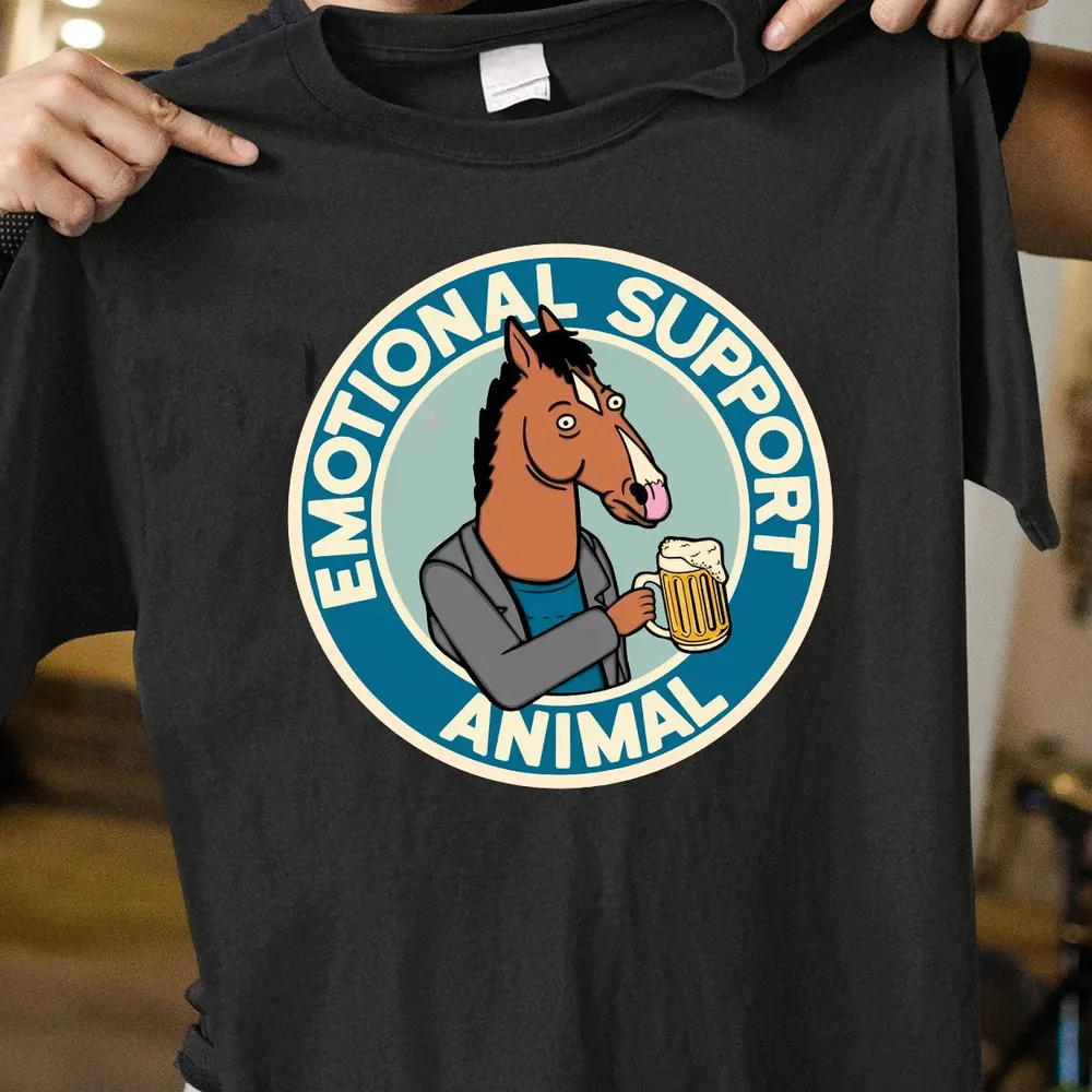 Emotional Support Animal Classic Unisex T-Shirt - 1