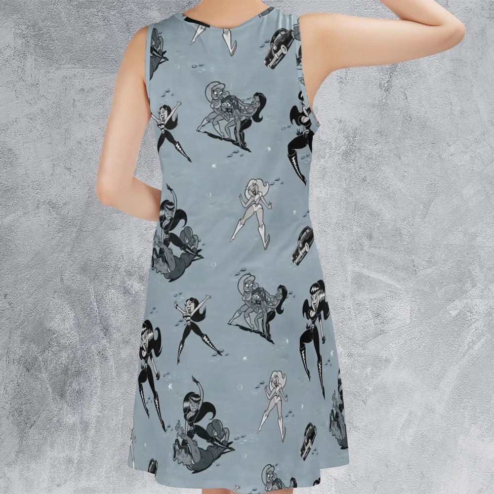 Faster Pussycat Kill Kill Characters Casual Sleeveless Dress - 3
