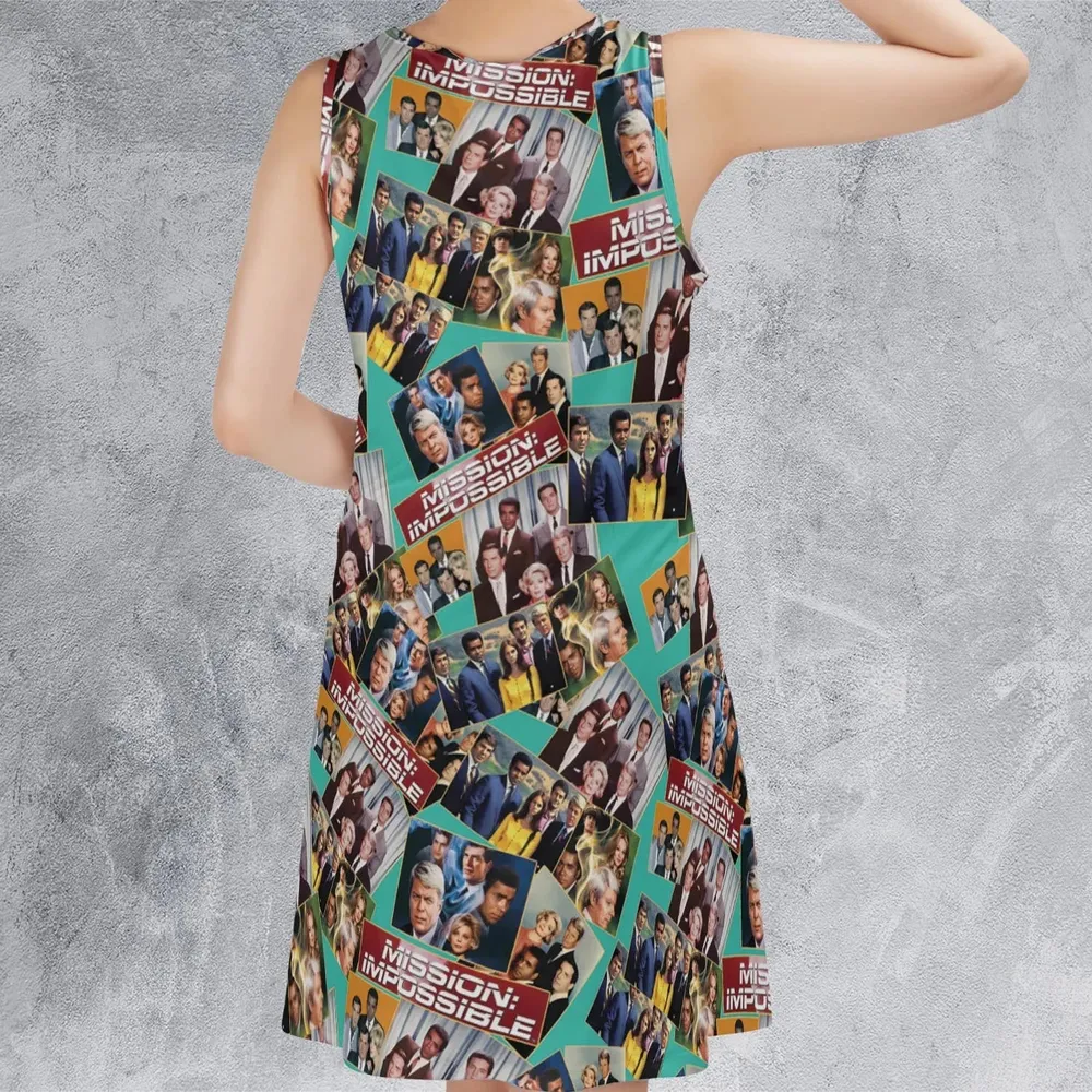Spy Life Mission Impossible Casual Sleeveless Dress - 3