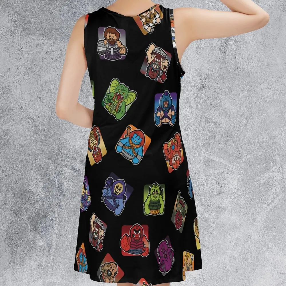 Retro Hero Masters of the Universe Casual Sleeveless Dress - 3