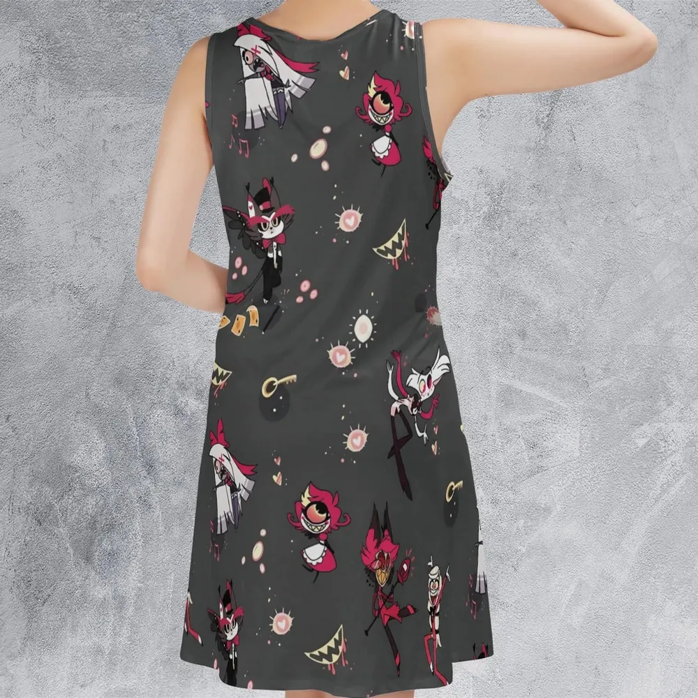 Helluva Hazbin Casual Sleeveless Dress - 3