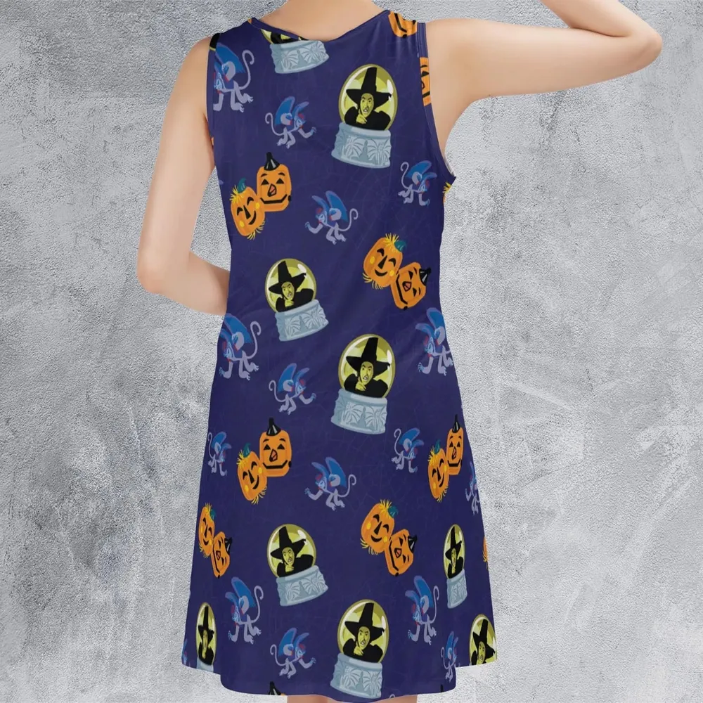 Wicked Witch Flying Monkey Casual Sleeveless Dress - 3