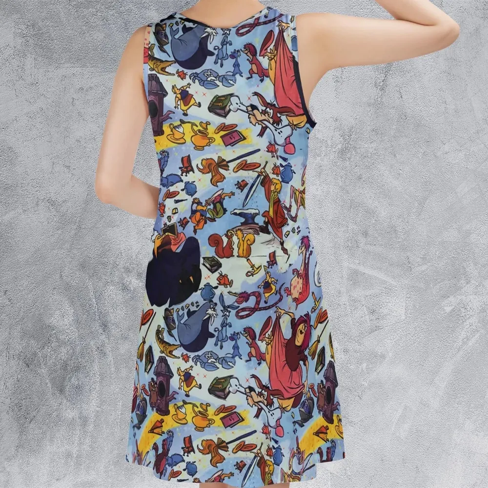 King Arthur The Sword in the Stone Casual Sleeveless Dress - 3