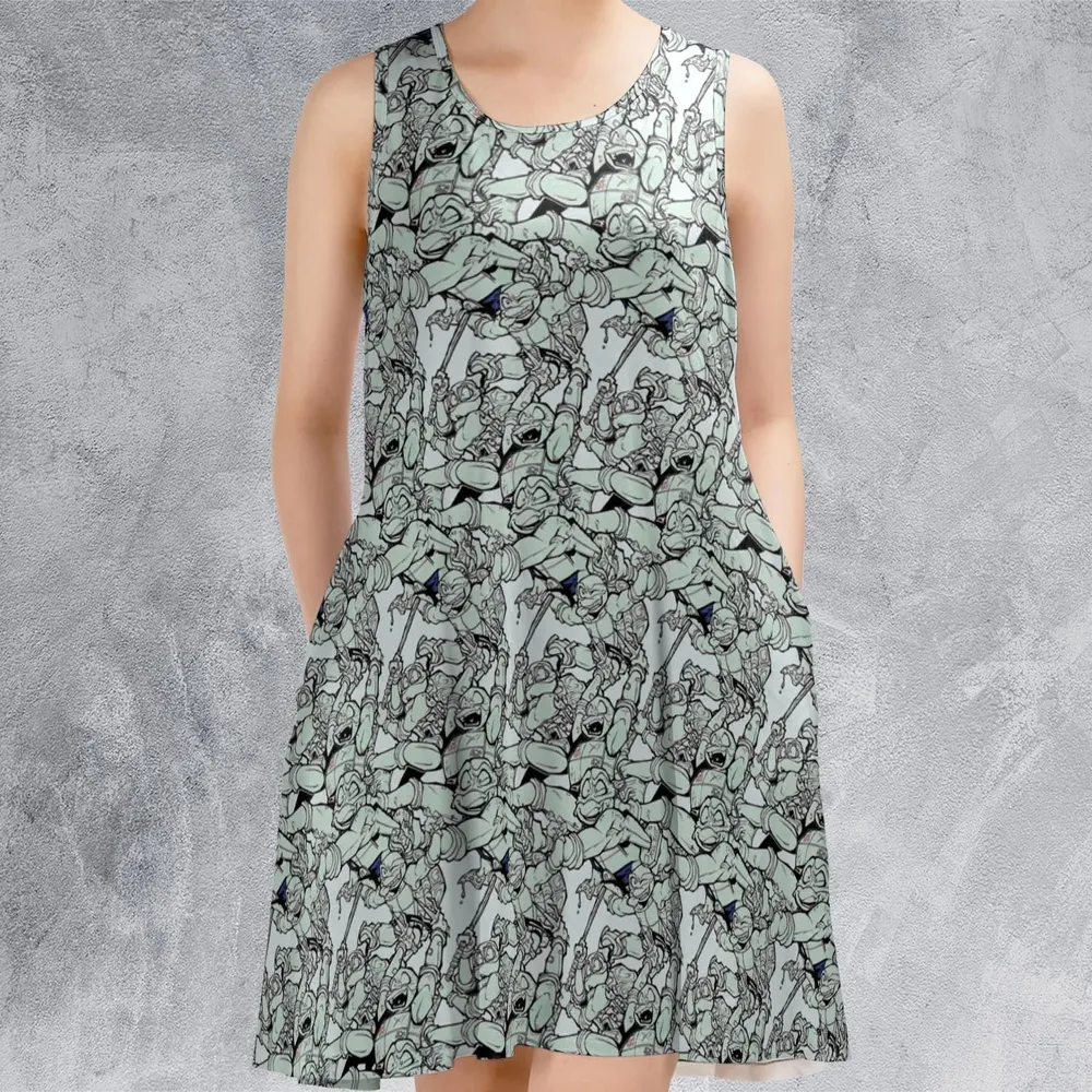 Rise of the TMNT Casual Sleeveless Dress - 2