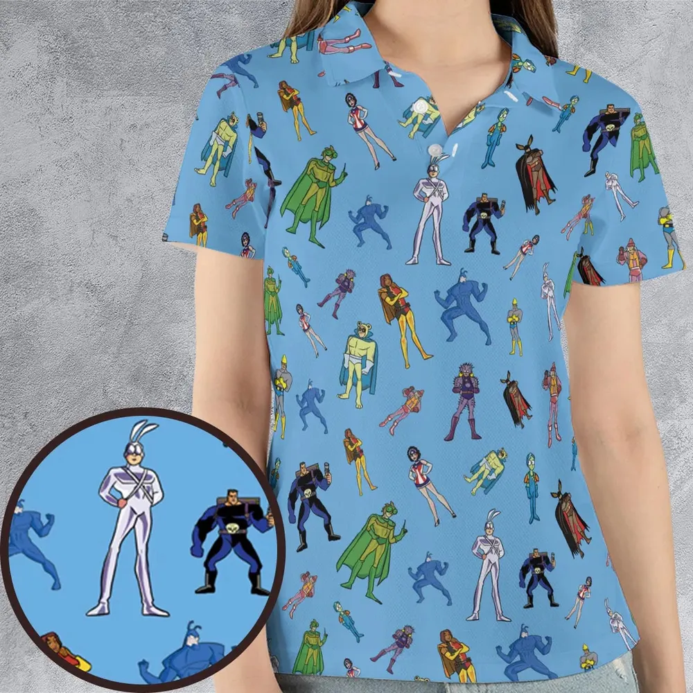 The Tick and Friends Unisex Polo Shirt - 4