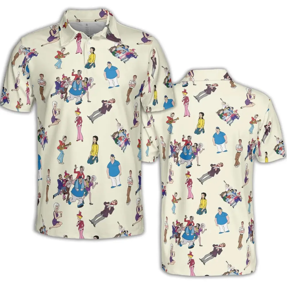 The New Adventures of Gilligan Pattern Unisex Polo Shirt - 2