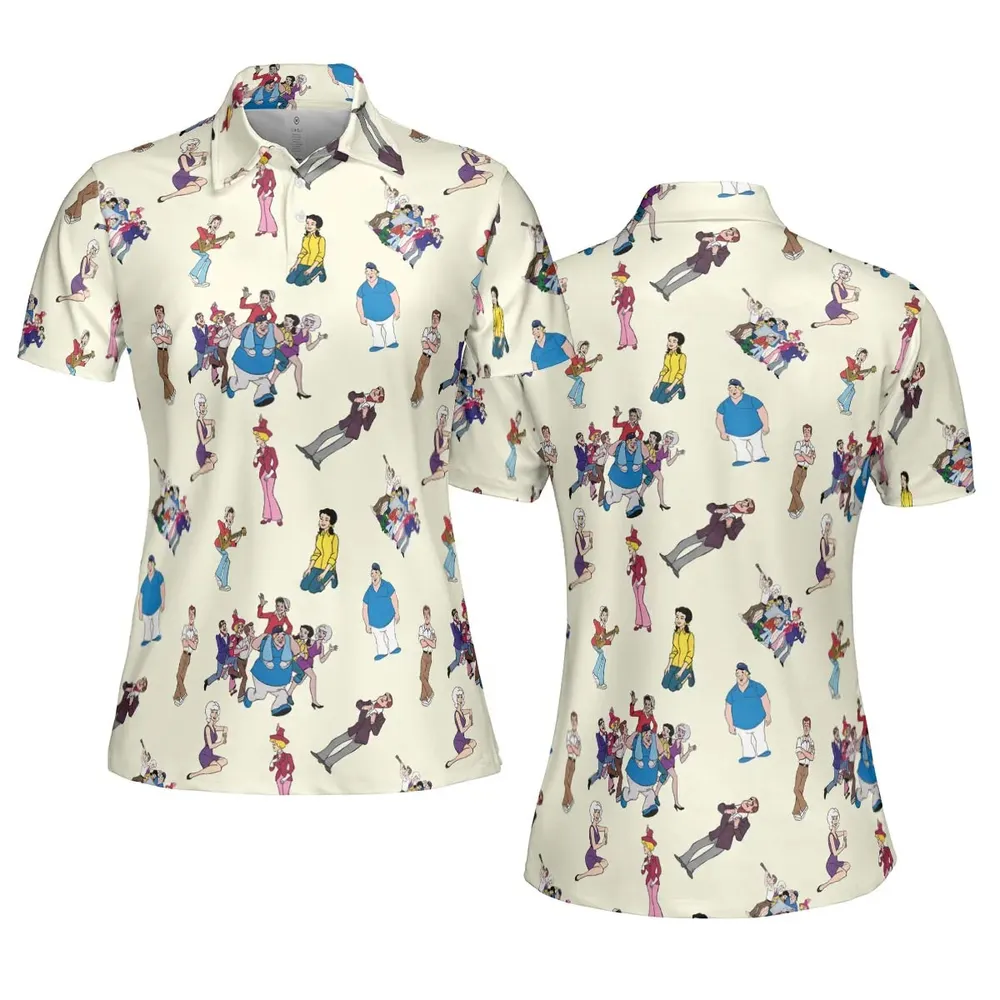 The New Adventures of Gilligan Pattern Unisex Polo Shirt - 5
