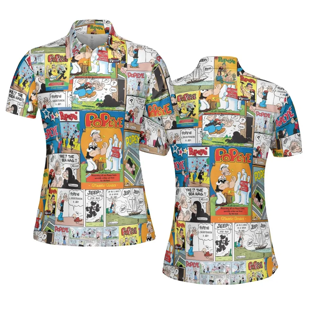 Olive Oyl Popeye Comic Unisex Polo Shirt - 5