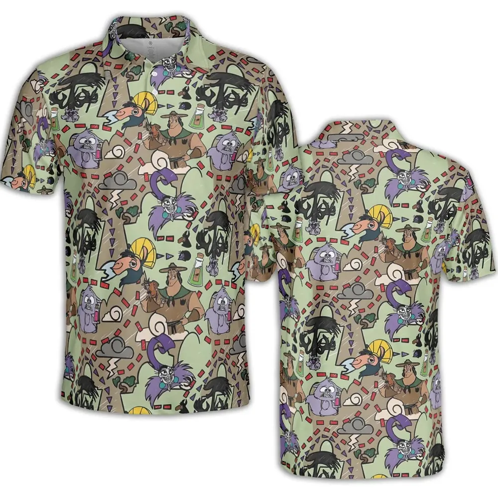 Groove Map The Emperor's New Groove Unisex Polo Shirt - 2