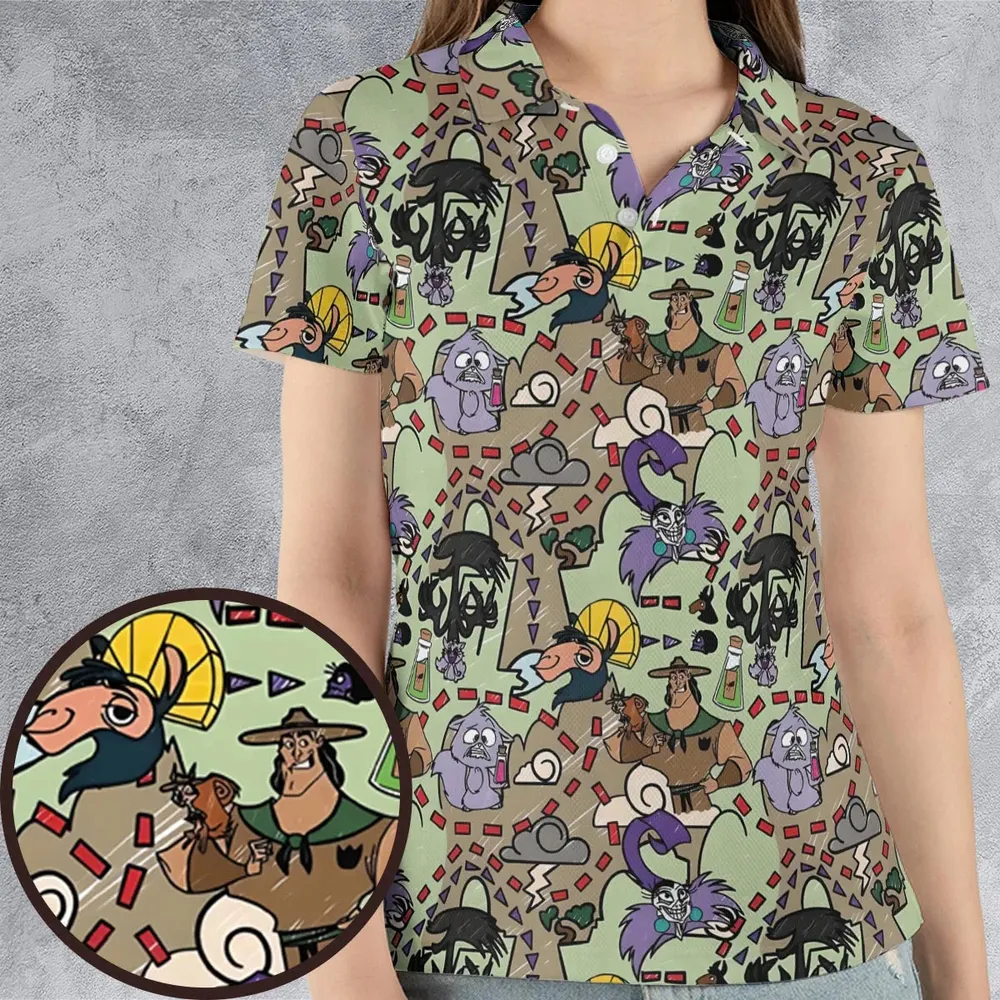 Groove Map The Emperor's New Groove Unisex Polo Shirt - 4