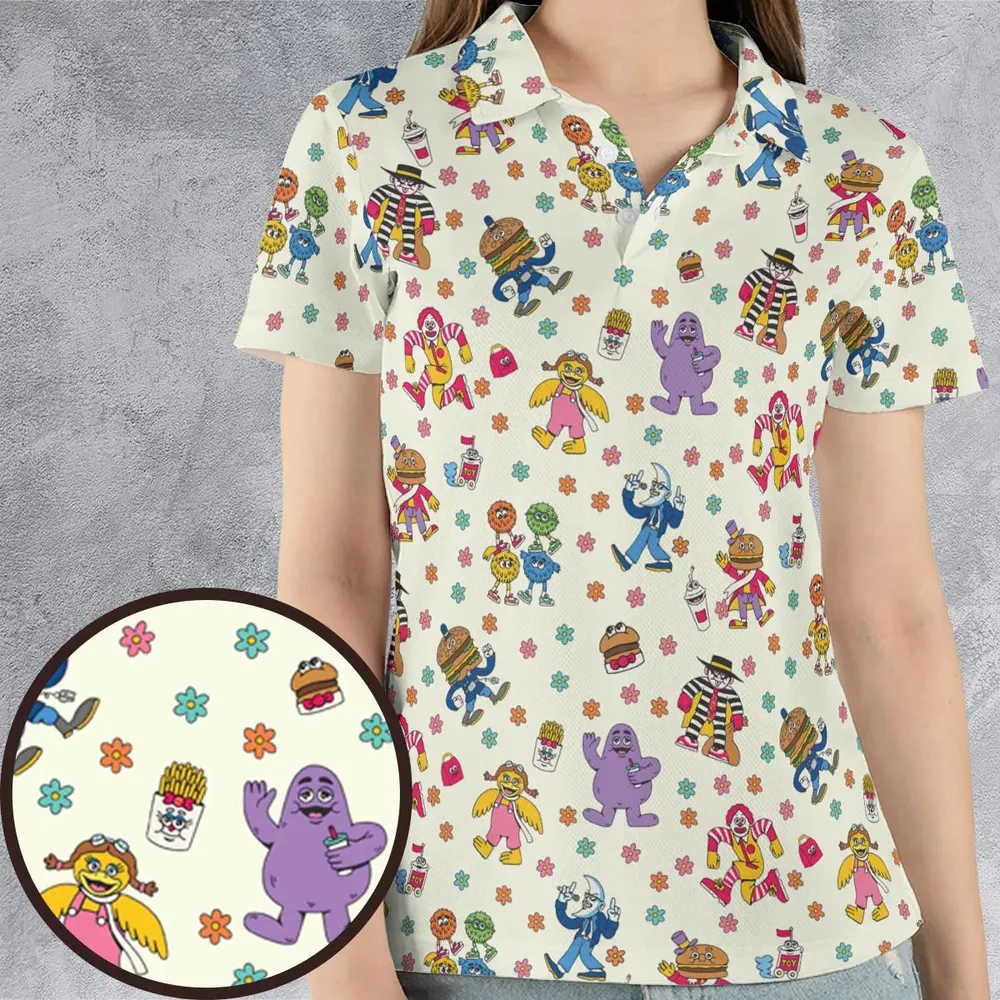 BADA BOP BA BA Mcdonaldland Unisex Polo Shirt - 4