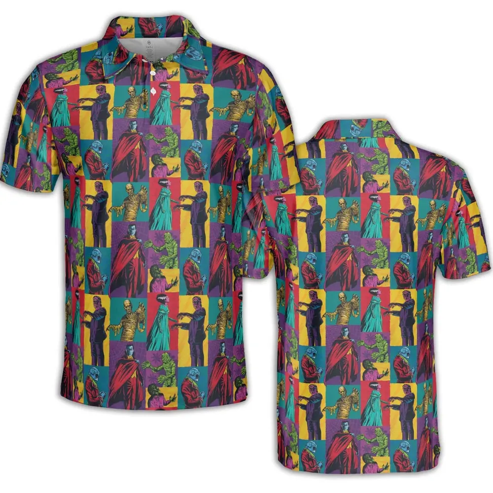 Monsterror Universal Classic Monsters Unisex Polo Shirt - 2