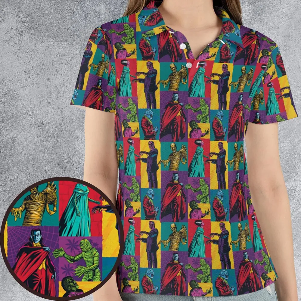 Monsterror Universal Classic Monsters Unisex Polo Shirt - 4