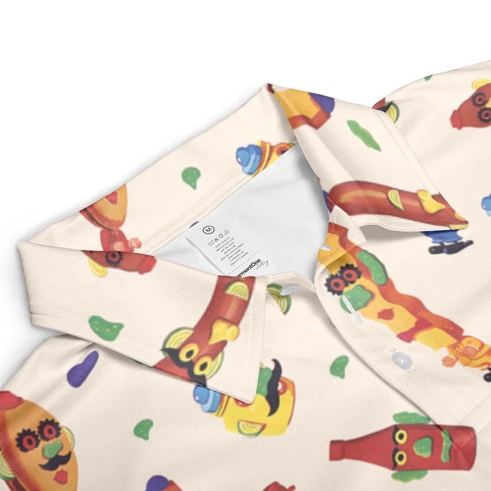 Meet the Mr. Potato Head Toy Family Unisex Polo Shirt - 3