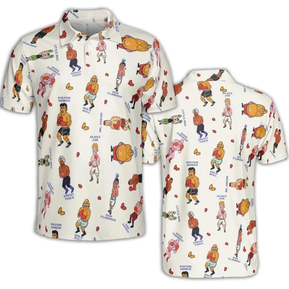 Retro Game Punch Out Unisex Polo Shirt - 2