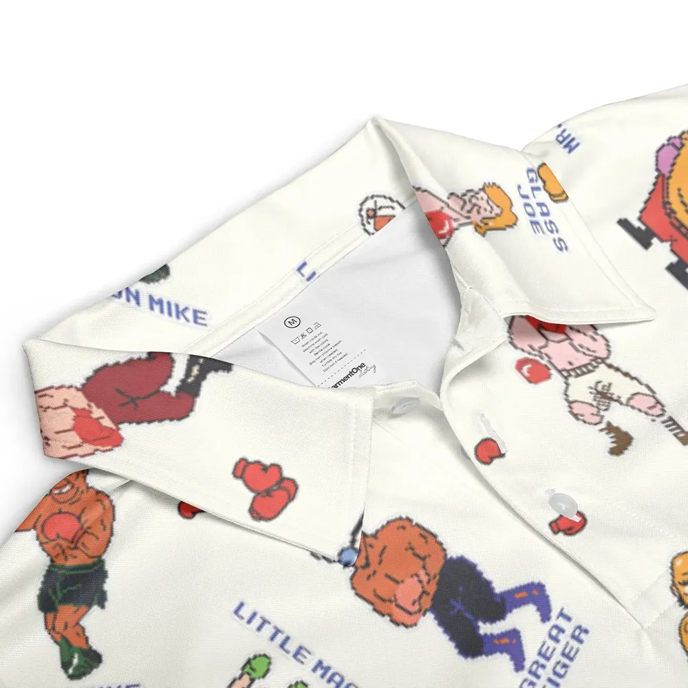 Retro Game Punch Out Unisex Polo Shirt - 3