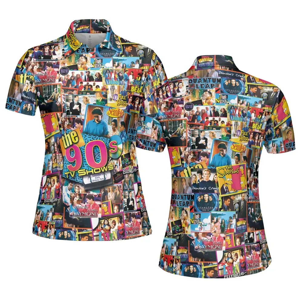 The 90s TV Shows Unisex Polo Shirt - 5