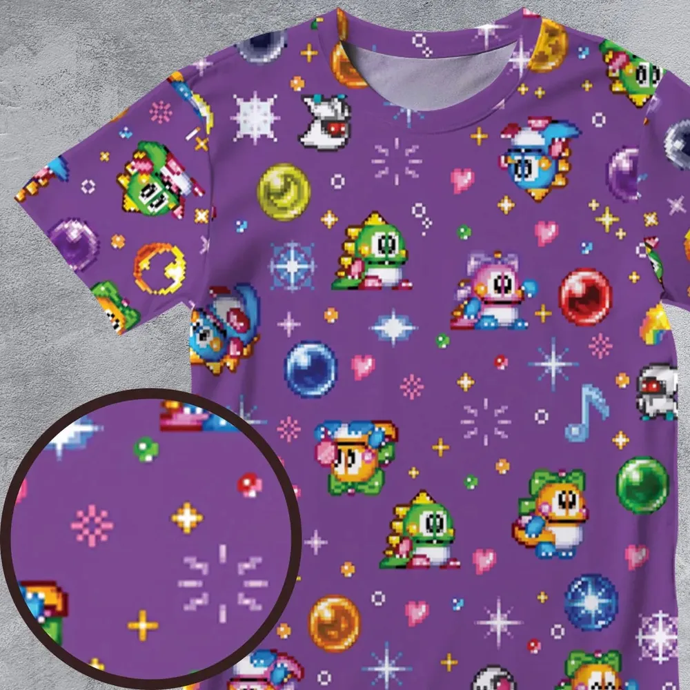 Bubble Bobble Classic All-Over Print Unisex T-Shirt - 4