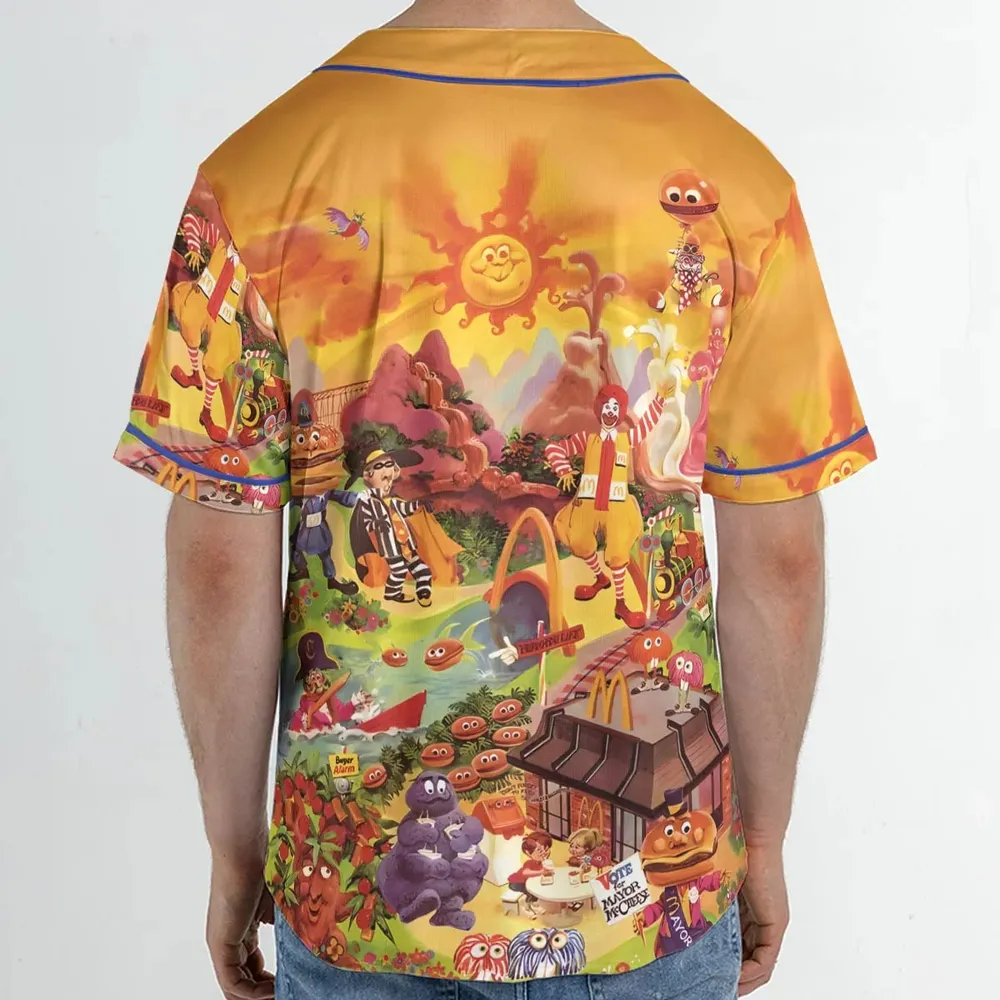 Wonder Foodland The Siege Of Mcdonaldland Baseball Jersey - 2