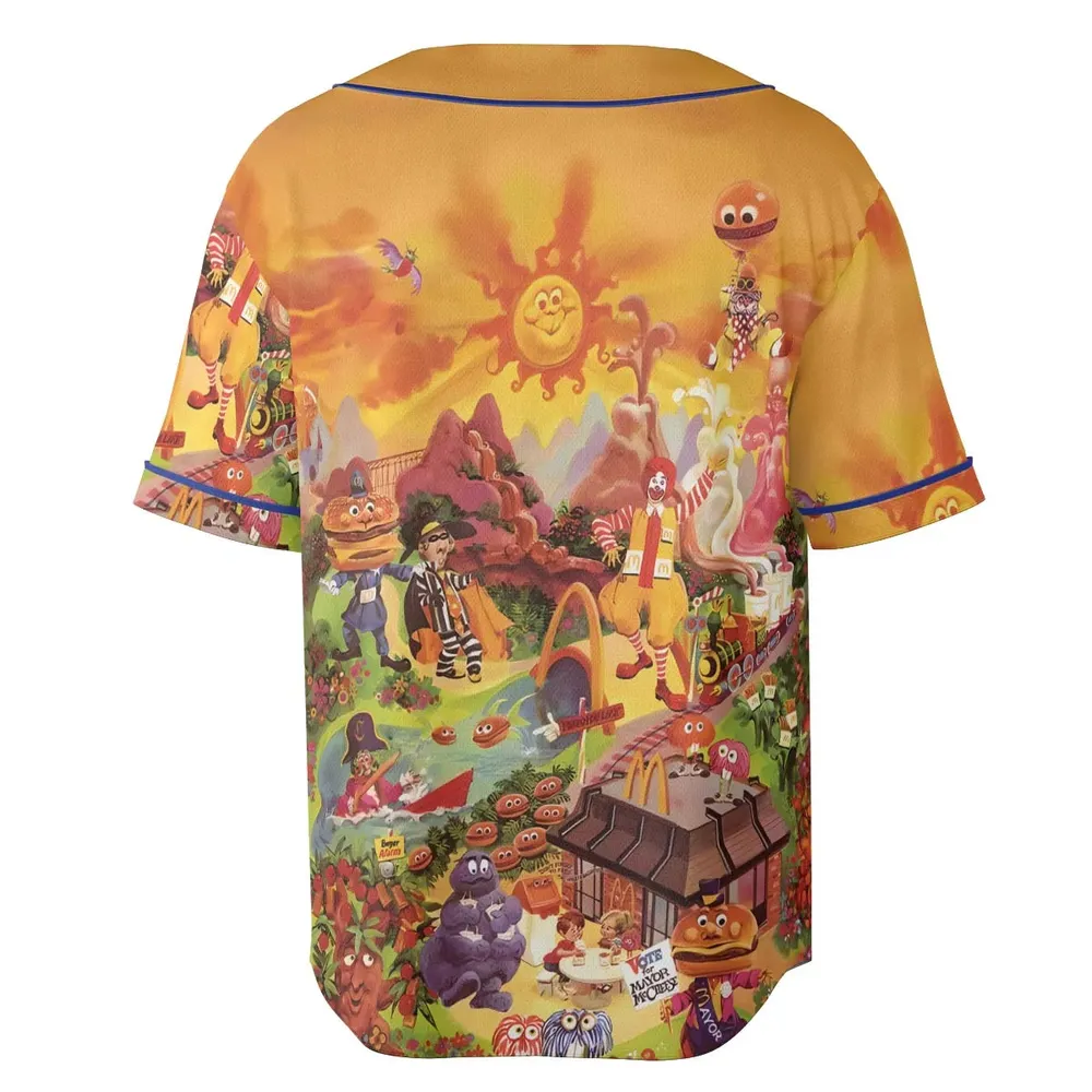 Wonder Foodland The Siege Of Mcdonaldland Baseball Jersey - 4