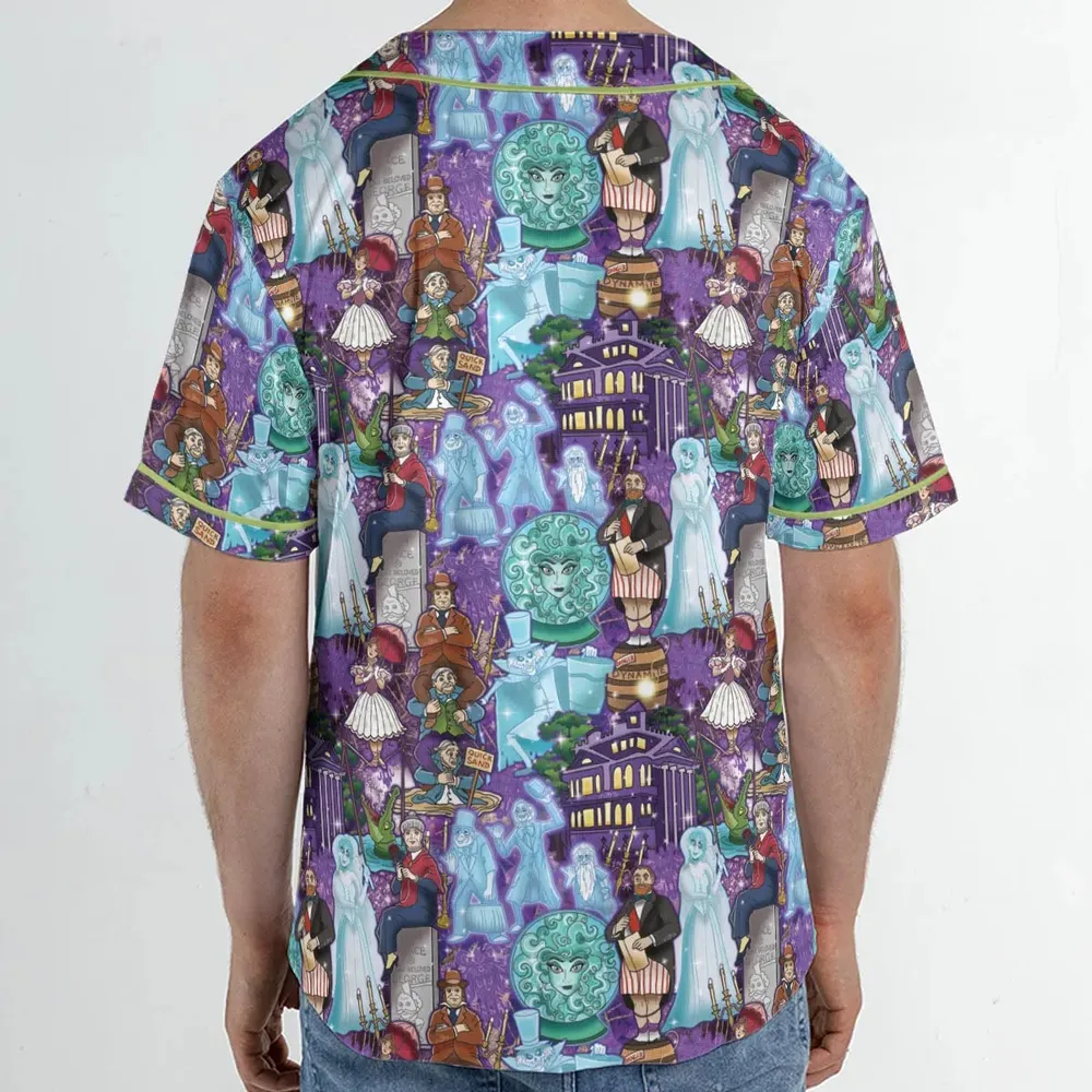Foolish Mortal Supply Haunted Mansion Baseball Jersey - 2