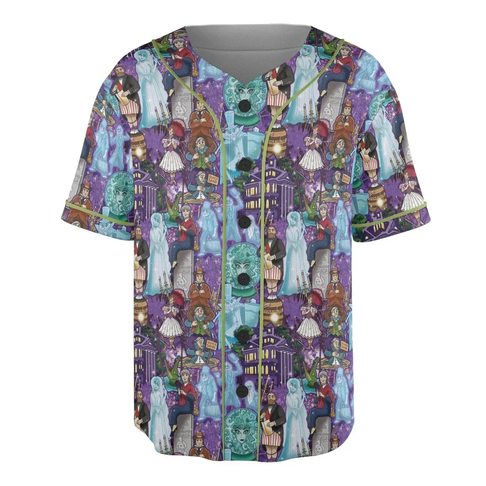 Foolish Mortal Supply Haunted Mansion Baseball Jersey - 3