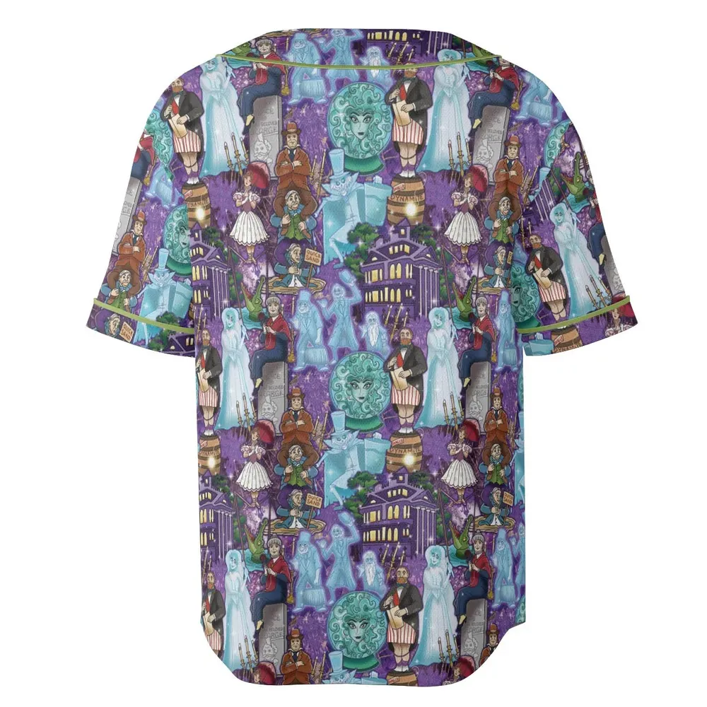 Foolish Mortal Supply Haunted Mansion Baseball Jersey - 4