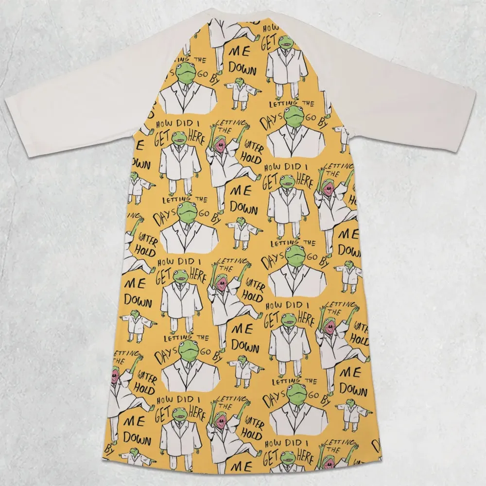 Once In A Lifetime Kermit 3/4 Sleeve Raglan Dress - 2
