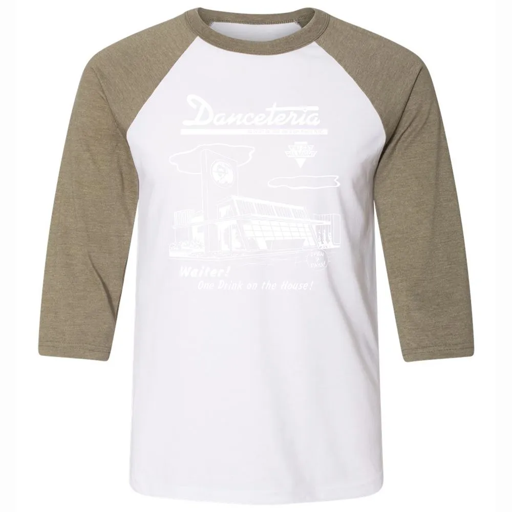 Unisex 3/4 Baseball Tee - XRM1UGN1 - White/Heather Olive - 4