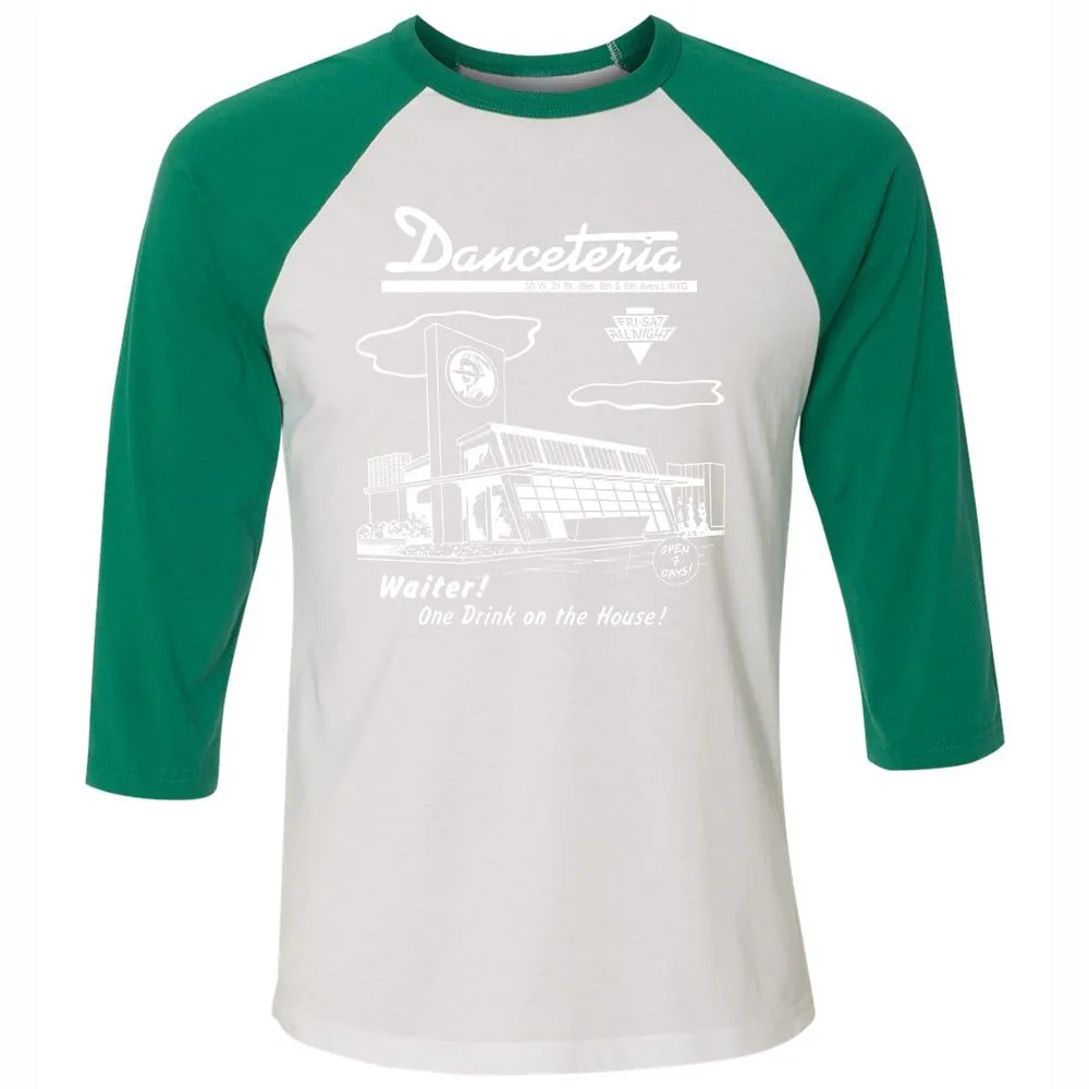 Unisex 3/4 Baseball Tee - XRM1UGN1 - White/Kelly - 6