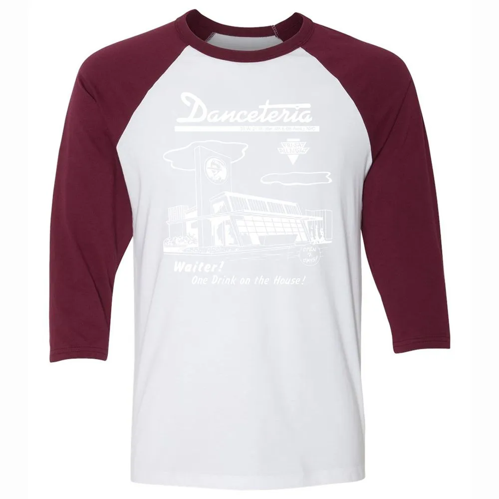 Unisex 3/4 Baseball Tee - XRM1UGN1 - White/Maroon - 7