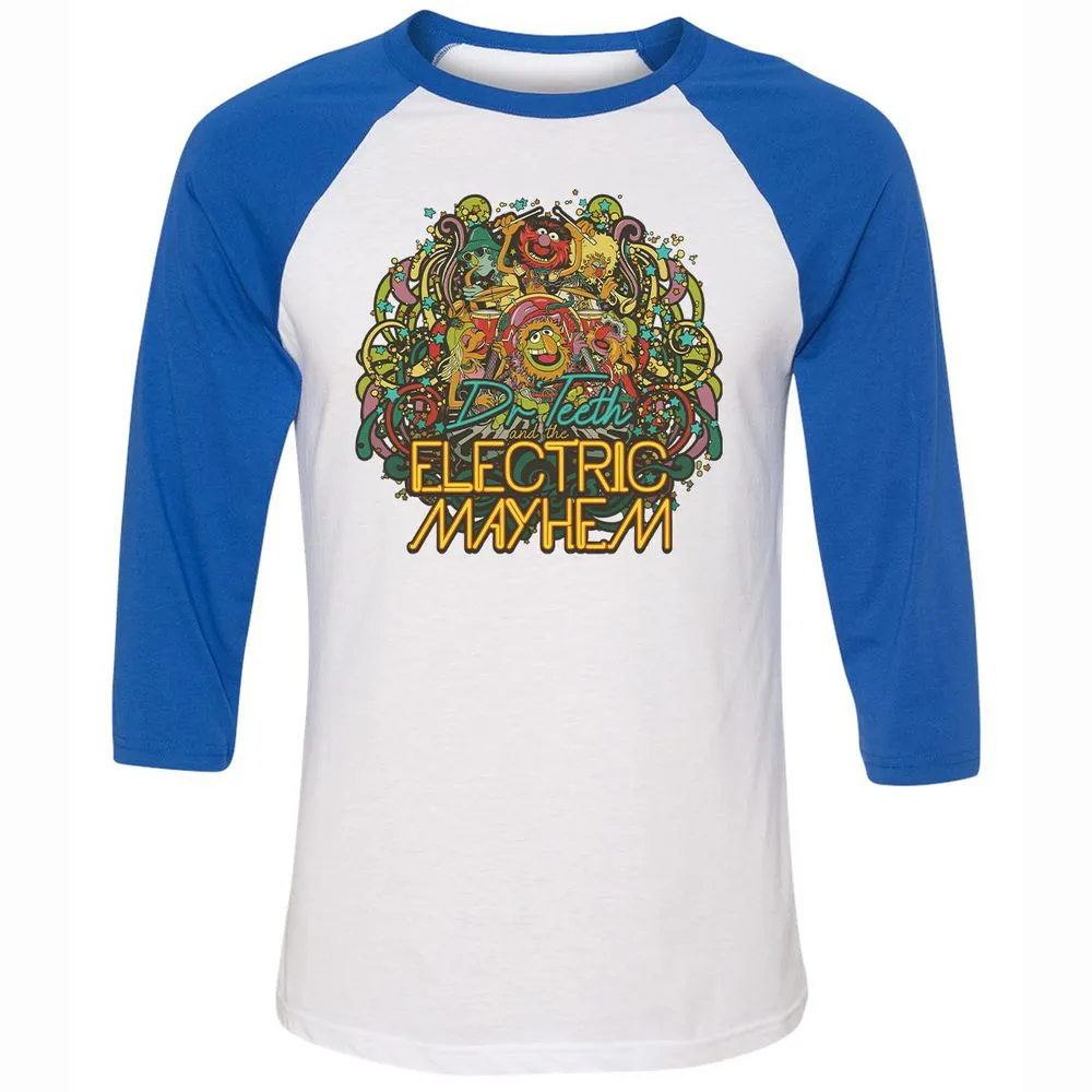 Unisex 3/4 Baseball Tee - 1V6GPTFR - White/True Royal - 10