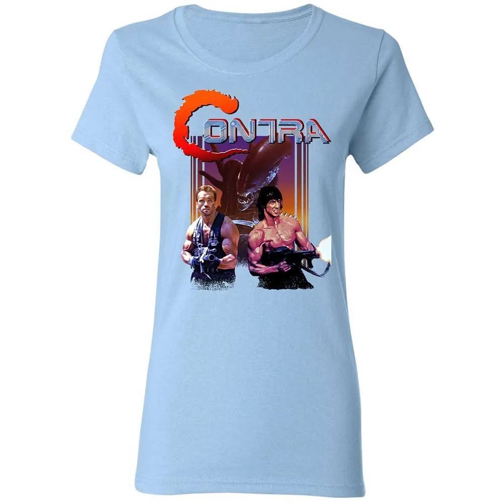 Women's T-Shirt - W9CV388R - Light Blue - 13