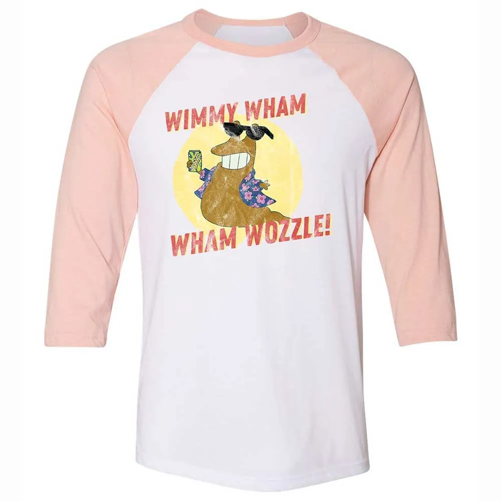 Unisex 3/4 Baseball Tee - 18E3LMFX - White/Heather Peach - 5