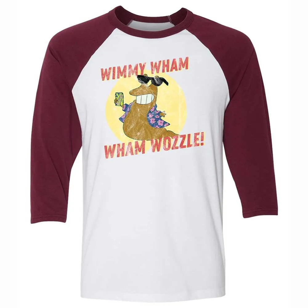 Unisex 3/4 Baseball Tee - 18E3LMFX - White/Maroon - 7