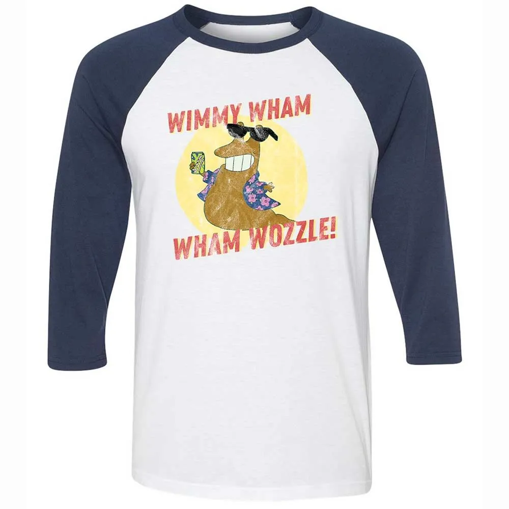 Unisex 3/4 Baseball Tee - 18E3LMFX - White/Navy - 8