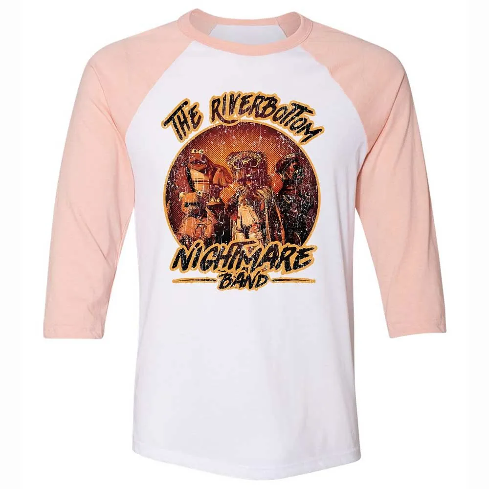 Unisex 3/4 Baseball Tee - LTHAWDD1 - White/Heather Peach - 5