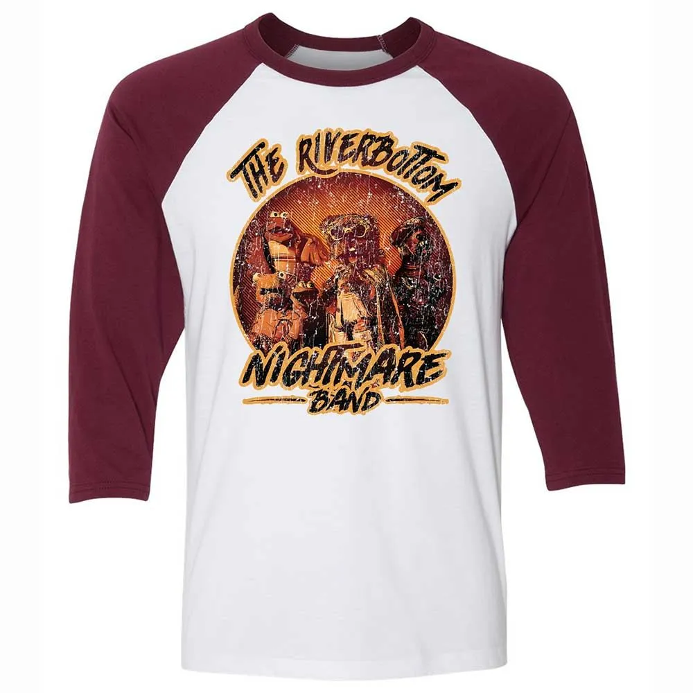 Unisex 3/4 Baseball Tee - LTHAWDD1 - White/Maroon - 7