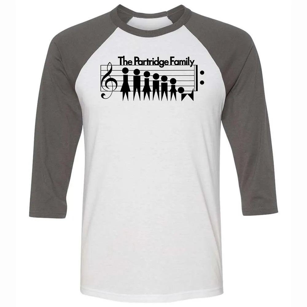 Unisex 3/4 Baseball Tee - CFW8XB2C - White/Asphalt - 2