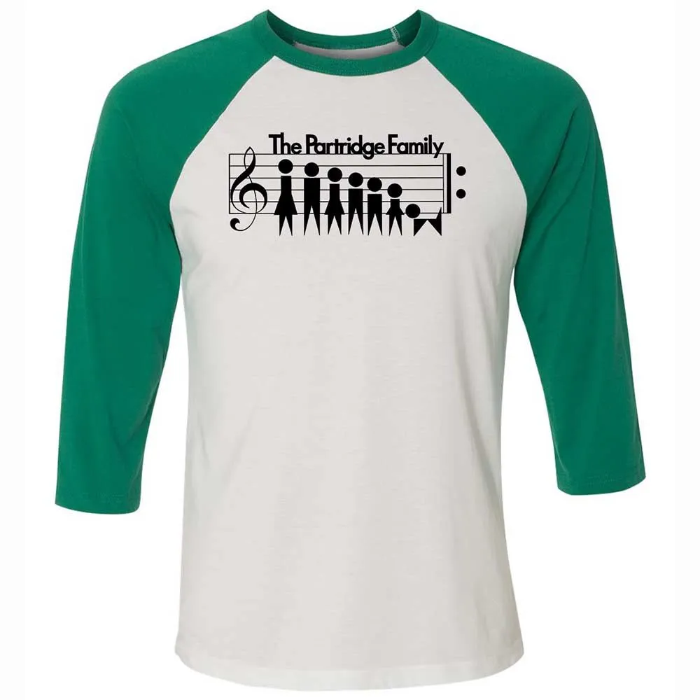 Unisex 3/4 Baseball Tee - CFW8XB2C - White/Kelly - 6