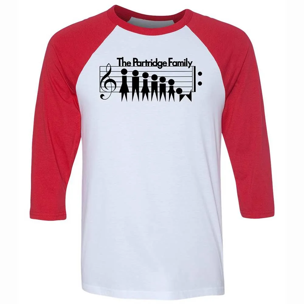 Unisex 3/4 Baseball Tee - CFW8XB2C - White/Red - 9