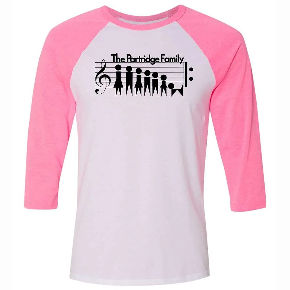 Unisex 3/4 Baseball Tee - CFW8XB2C - White/Neon Pink - 12