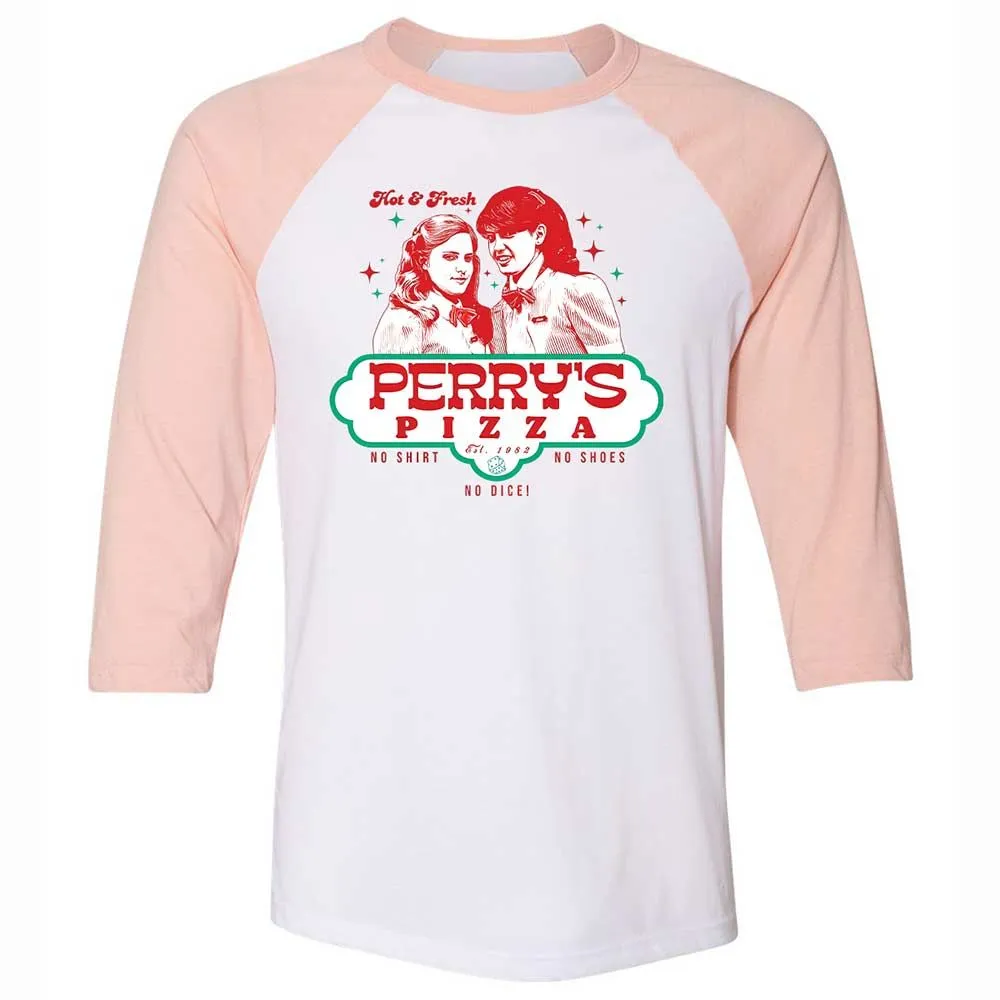 Unisex 3/4 Baseball Tee - 3JKUFFCY - White/Heather Peach - 5