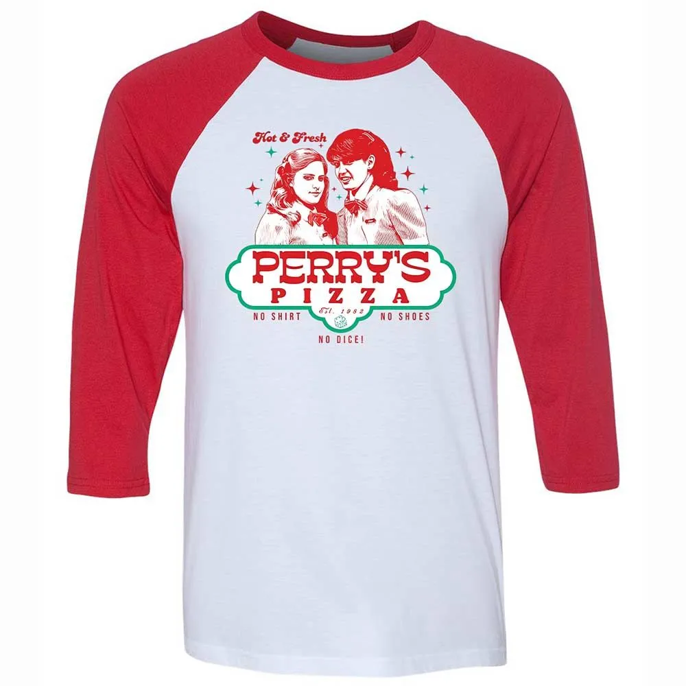 Unisex 3/4 Baseball Tee - 3JKUFFCY - White/Red - 9